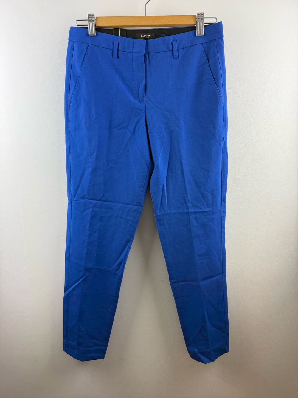 Aritzia Babaton Rutherford Trousers Cobalt Blue Italian Wool Pants 2